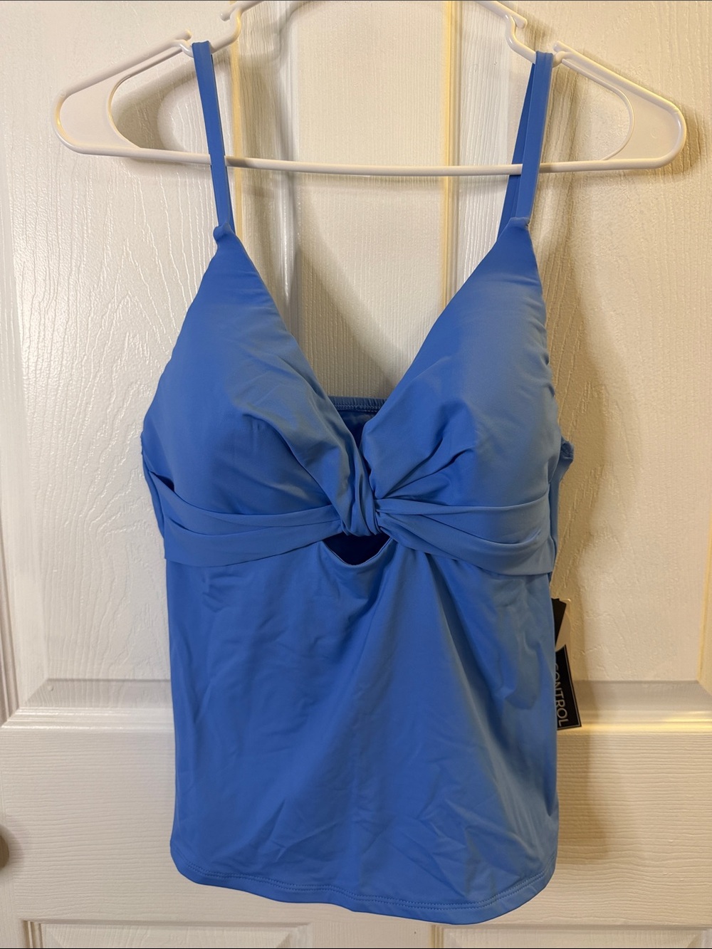 La Blanca Periwinkle Twist-Front One Piece Tank